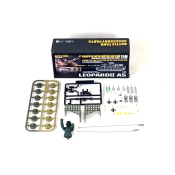 Ferngesteuerter Panzer ASG/IR/Sound 1:24 Deutscher Leopard II A5 RTR 2,4 GHz – Heng Long 3809